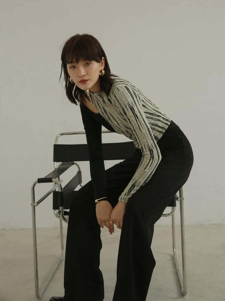 Style Core Aesthetics, New Style Trends - Cut Out Shoulder Patch Top Style Core Aesthetics, New Style Trends - Cut Out Shoulder Patch Top