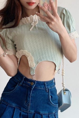 Style Core Aesthetics, New Style Trends - Cutie Secrets Crop Top