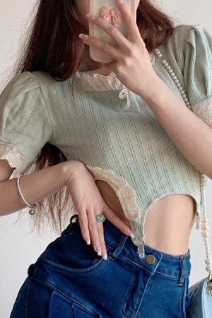 Style Core Aesthetics, New Style Trends - Cutie Secrets Crop Top