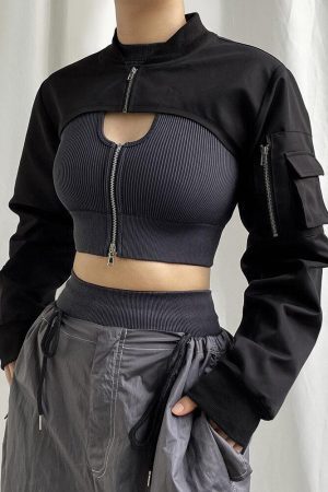 Style Core Aesthetics, New Style Trends - Cyberpunk Bolero Jacket