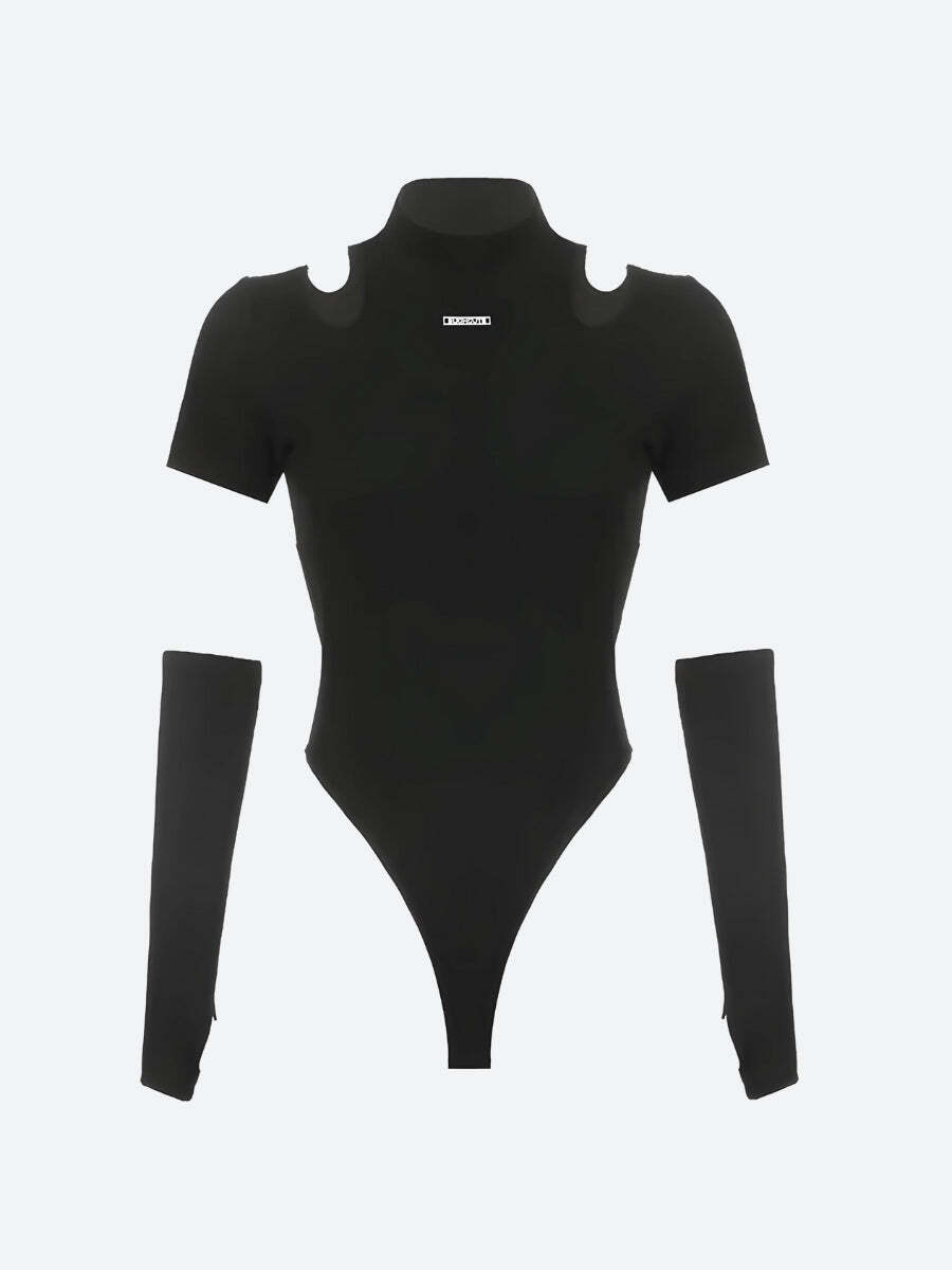 Style Core Aesthetics, New Style Trends - Cyberpunk Cut Out Corduroy Bodysuit Style Core Aesthetics, New Style Trends - Cyberpunk Cut Out Corduroy Bodysuit