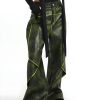 Style Core Aesthetics, New Style Trends - Cyberpunk Forest Faux Leather Pants