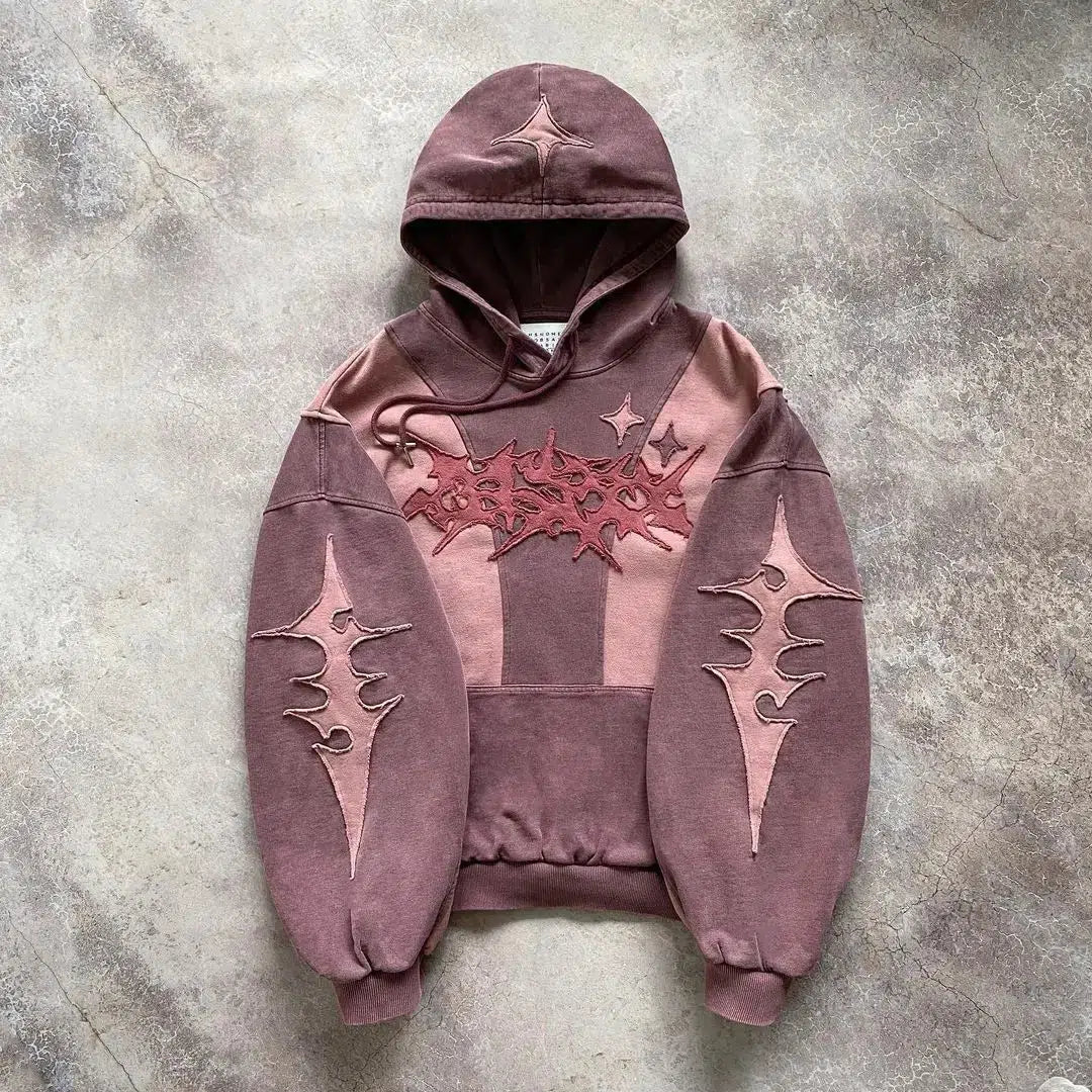 Style Core Aesthetics, New Style Trends - Cyberpunk Futuristic Patch Hoodie