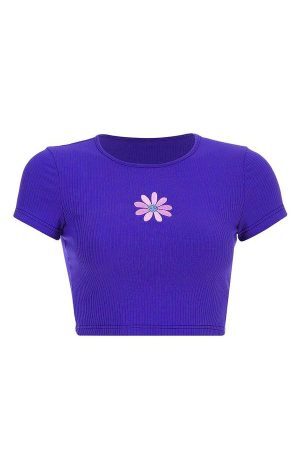 Style Core Aesthetics, New Style Trends - Daisy Ribbed Top