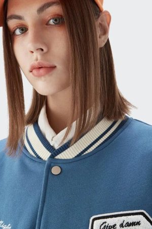 Style Core Aesthetics, New Style Trends - Damn It Varsity Jacket