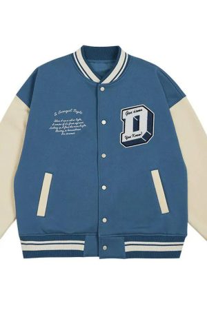 Style Core Aesthetics, New Style Trends - Damn It Varsity Jacket