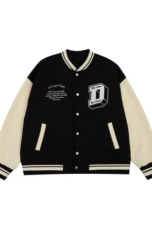 Style Core Aesthetics, New Style Trends - Damn It Varsity Jacket