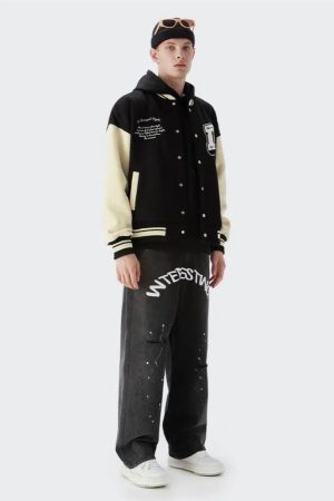 Style Core Aesthetics, New Style Trends - Damn It Varsity Jacket