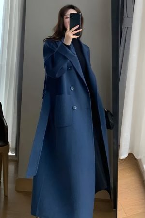 Style Core Aesthetics, New Style Trends - Dark Academia Belted Long Coat