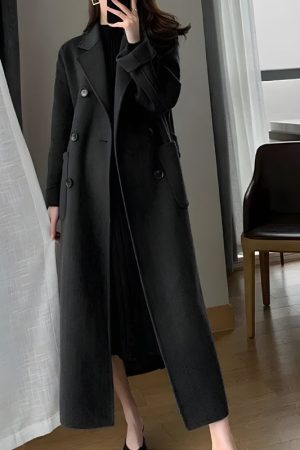 Style Core Aesthetics, New Style Trends - Dark Academia Belted Long Coat