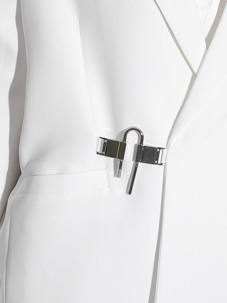 Style Core Aesthetics, New Style Trends - Dark Academia Buckle Up Blazer Style Core Aesthetics, New Style Trends - Dark Academia Buckle Up Blazer