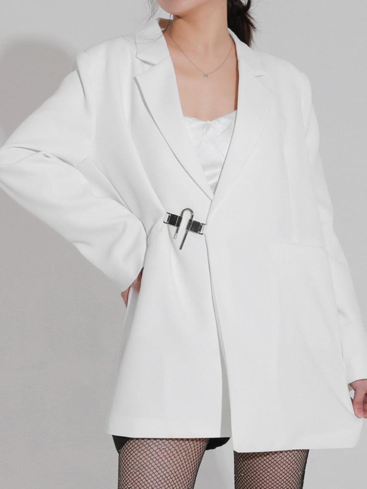 Style Core Aesthetics, New Style Trends - Dark Academia Buckle Up Blazer Style Core Aesthetics, New Style Trends - Dark Academia Buckle Up Blazer