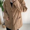 Style Core Aesthetics, New Style Trends - Dark Academia Corduroy Long Jacket