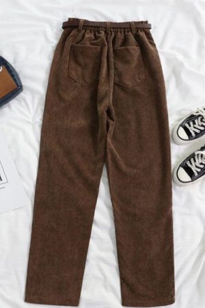 Style Core Aesthetics, New Style Trends - Dark Academia Corduroy Pants