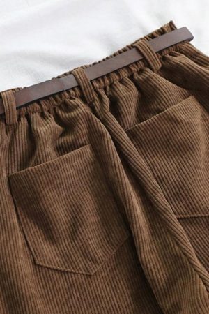 Style Core Aesthetics, New Style Trends - Dark Academia Corduroy Pants