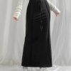Style Core Aesthetics, New Style Trends - Dark Academia Drawstring Maxi Skirt