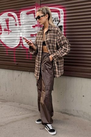 Style Core Aesthetics, New Style Trends - Dark Academia Plaid Shirt