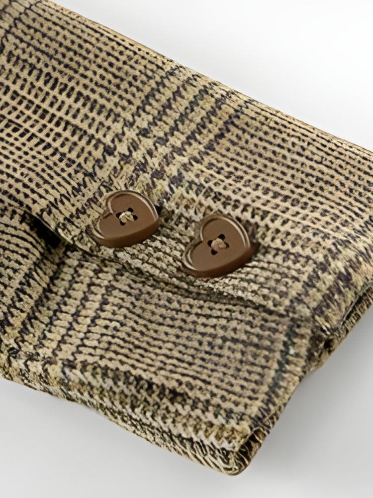 Style Core Aesthetics, New Style Trends - Dark Academia Plaid Two Piece Set Style Core Aesthetics, New Style Trends - Dark Academia Plaid Two Piece Set