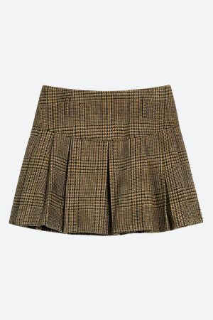 Style Core Aesthetics, New Style Trends - Dark Academia Plaid Two Piece Set