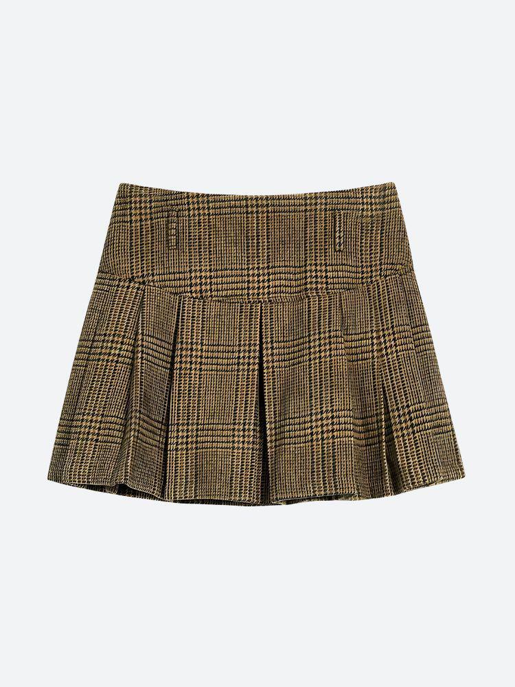 Style Core Aesthetics, New Style Trends - Dark Academia Plaid Two Piece Set Style Core Aesthetics, New Style Trends - Dark Academia Plaid Two Piece Set