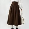 Style Core Aesthetics, New Style Trends - Dark Academia Pleated Midi Skirt