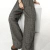 Style Core Aesthetics, New Style Trends - Dark Academia Wide Leg Plaid Pants