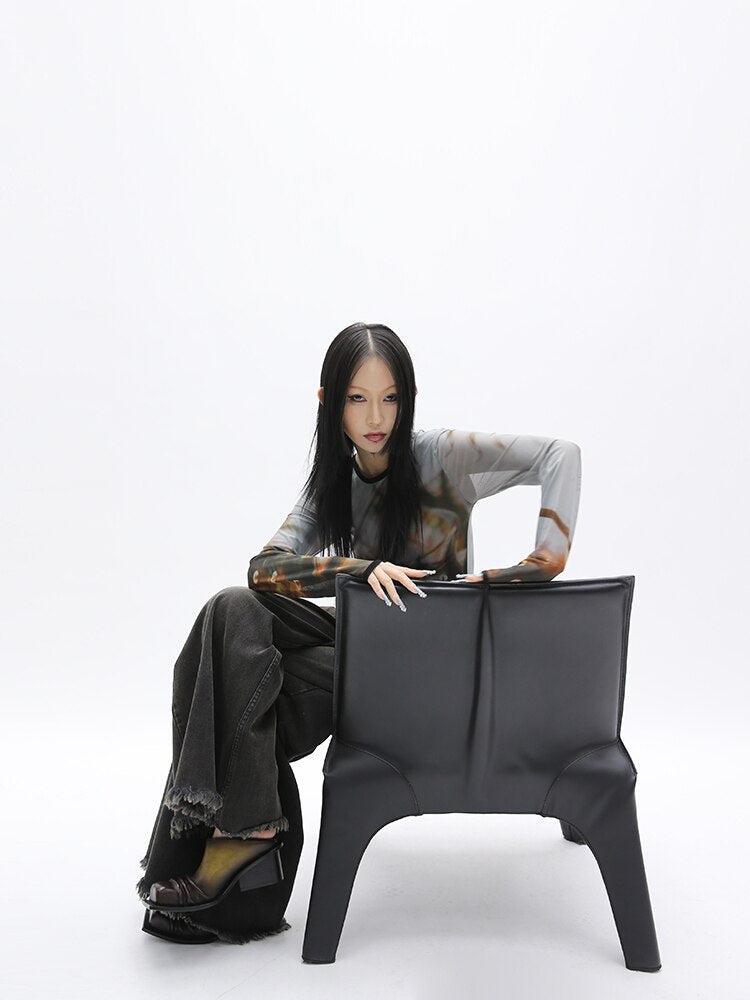 Style Core Aesthetics, New Style Trends - Dark Wash Distressed Wide Leg Jeans Style Core Aesthetics, New Style Trends - Dark Wash Distressed Wide Leg Jeans