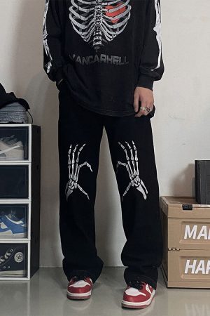 Style Core Aesthetics, New Style Trends - 'Dead love' Jeans