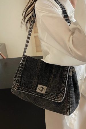 Style Core Aesthetics, New Style Trends - Denia | Sac épaule denim