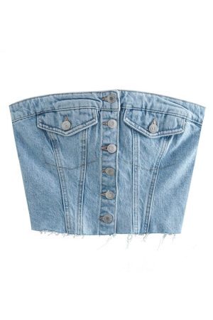 Style Core Aesthetics, New Style Trends - Denim Corset Top