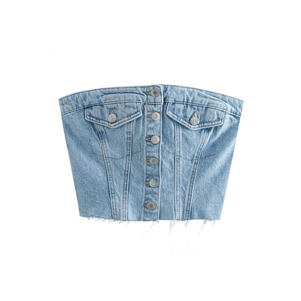 Style Core Aesthetics, New Style Trends - Denim Corset Top