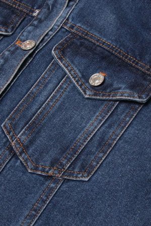 Style Core Aesthetics, New Style Trends - Denim Jacket & Skirt Two Piece Set