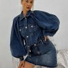 Style Core Aesthetics, New Style Trends - Denim Jacket & Skirt Two Piece Set