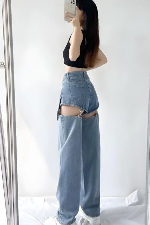 Style Core Aesthetics, New Style Trends - Detachable Straight Leg Jeans