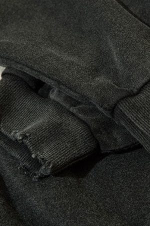 Style Core Aesthetics, New Style Trends - 'Devil Teeth' Embroidery Hoodie