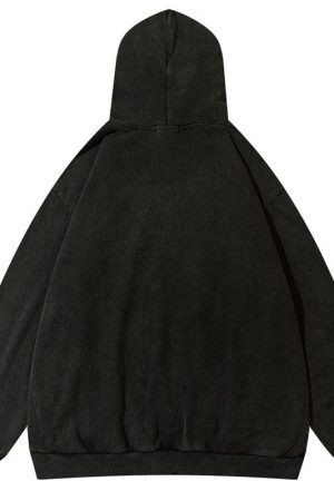 Style Core Aesthetics, New Style Trends - 'Devil Teeth' Embroidery Hoodie