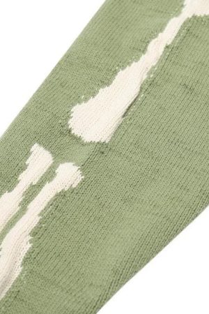 Style Core Aesthetics, New Style Trends - Distressed Oversized Skeleton Knit Sweater