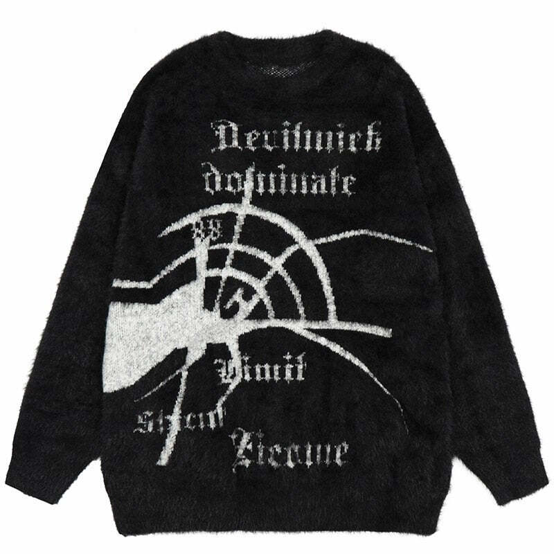 Style Core Aesthetics, New Style Trends - 'Dominate' Furry Knit Cotton Sweater Style Core Aesthetics, New Style Trends - 'Dominate' Furry Knit Cotton Sweater