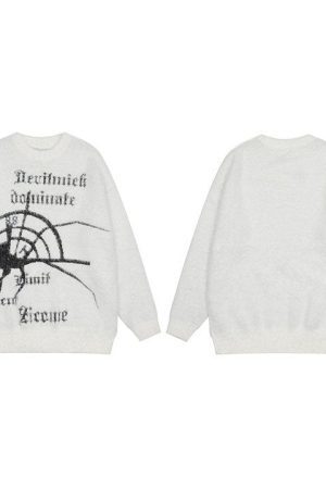 Style Core Aesthetics, New Style Trends - 'Dominate' Furry Knit Cotton Sweater