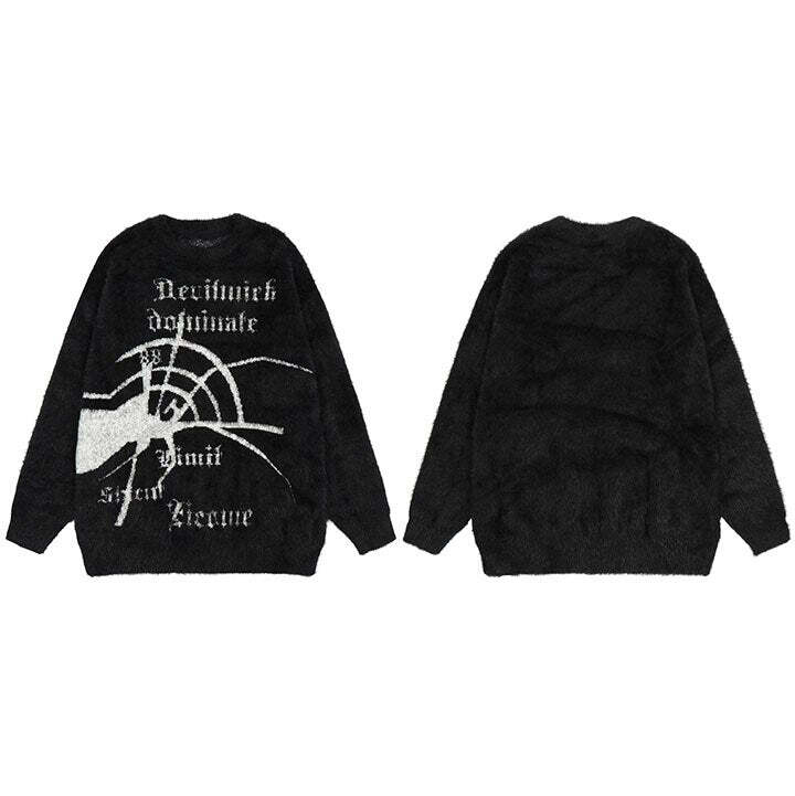 Style Core Aesthetics, New Style Trends - 'Dominate' Furry Knit Cotton Sweater Style Core Aesthetics, New Style Trends - 'Dominate' Furry Knit Cotton Sweater