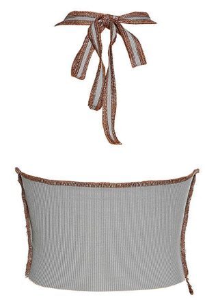 Style Core Aesthetics, New Style Trends - Don't Try It Lace-Up Halter Top