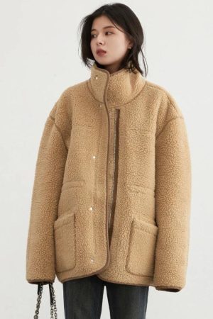 Style Core Aesthetics, New Style Trends - Double Faced Faux Leather Jacket