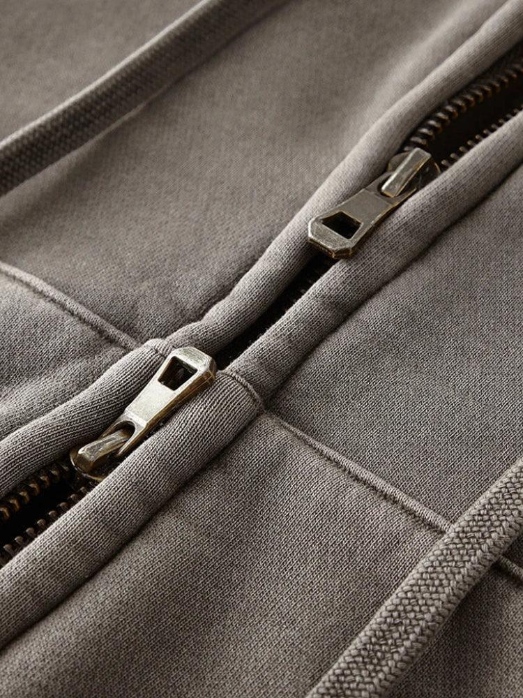 Style Core Aesthetics, New Style Trends - Double Zip-Up Cropped Hoodie Style Core Aesthetics, New Style Trends - Double Zip-Up Cropped Hoodie