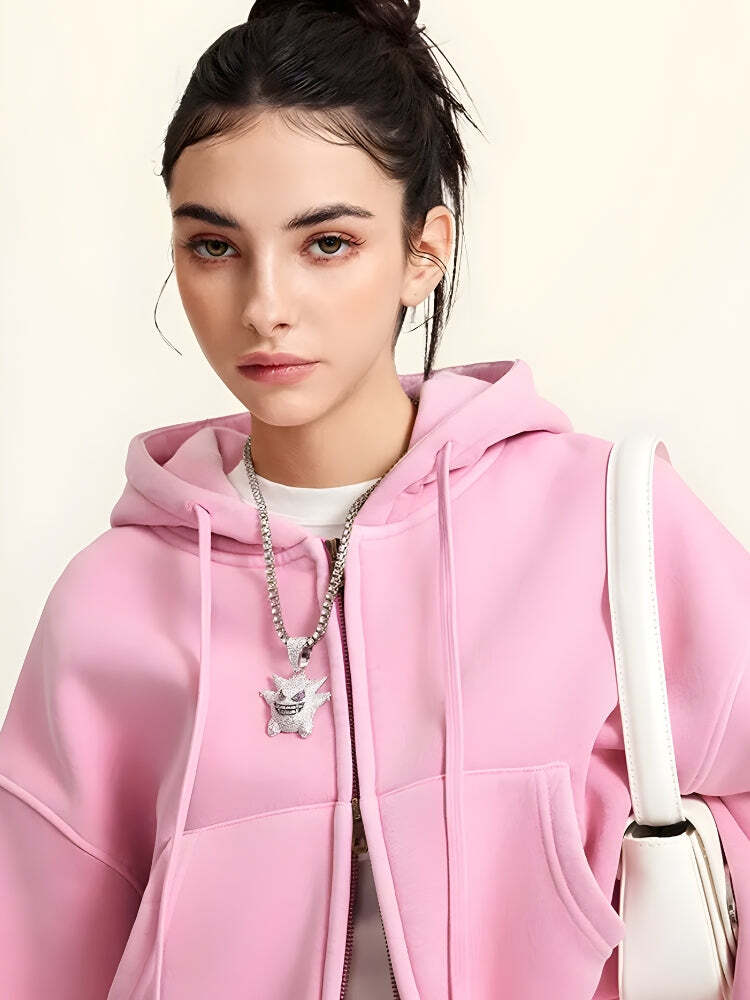 Style Core Aesthetics, New Style Trends - Double Zip-Up Cropped Hoodie Style Core Aesthetics, New Style Trends - Double Zip-Up Cropped Hoodie