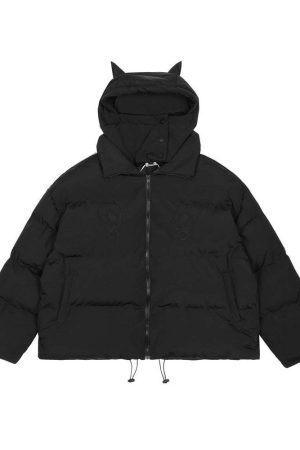 Style Core Aesthetics, New Style Trends - Doudoune avec corne