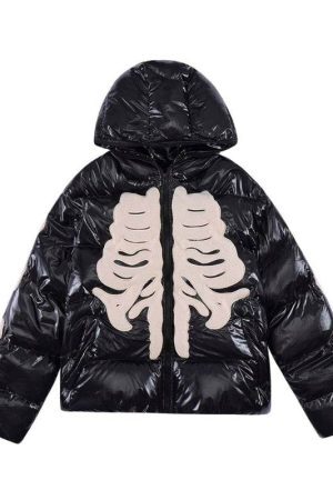 Style Core Aesthetics, New Style Trends - Doudoune squelette