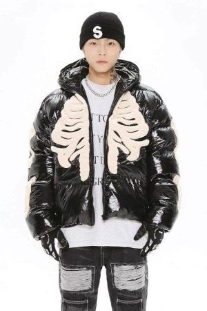 Style Core Aesthetics, New Style Trends - Doudoune squelette