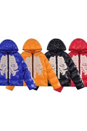 Style Core Aesthetics, New Style Trends - Doudoune squelette