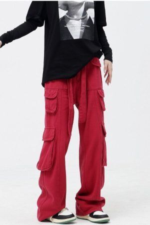 Style Core Aesthetics, New Style Trends - Drawstring Belt Cargo Pants