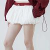 Style Core Aesthetics, New Style Trends - Drawstring Bubble Mini Skirt